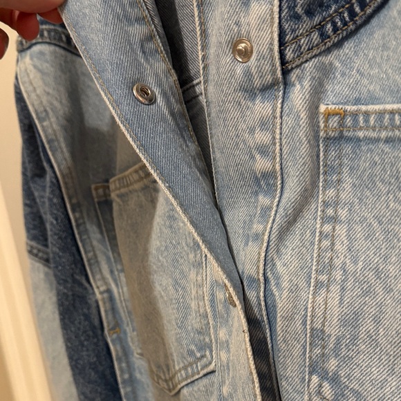 Mango two tone Denim Jacket - Picture 3 of 6